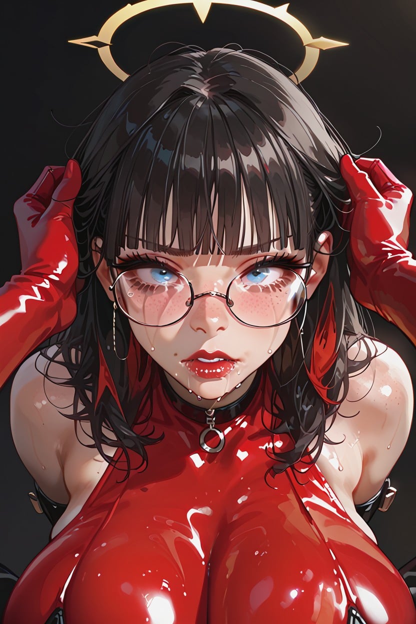 Teary Eye, Messy Hair, Deepthroat Hentai AI Porn