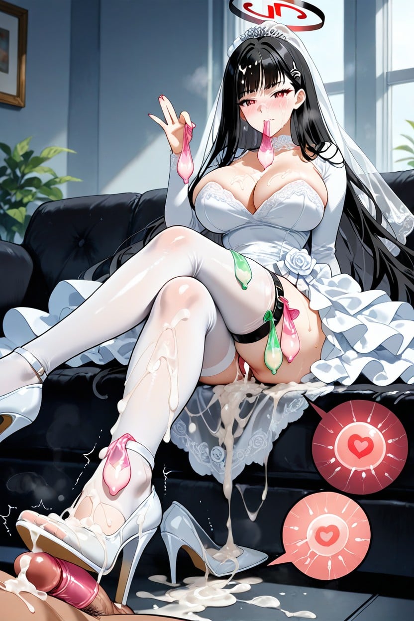Cum In Mouth, Clothes Covered On Semen, Covered By Cum Hentai AI Porn