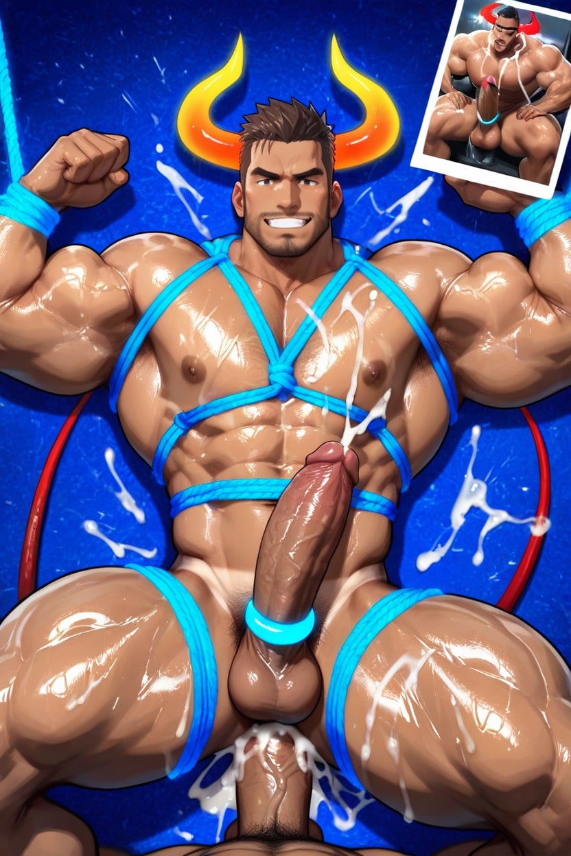 Bdsm, Masculine Face, 18+ AI Gay Porn