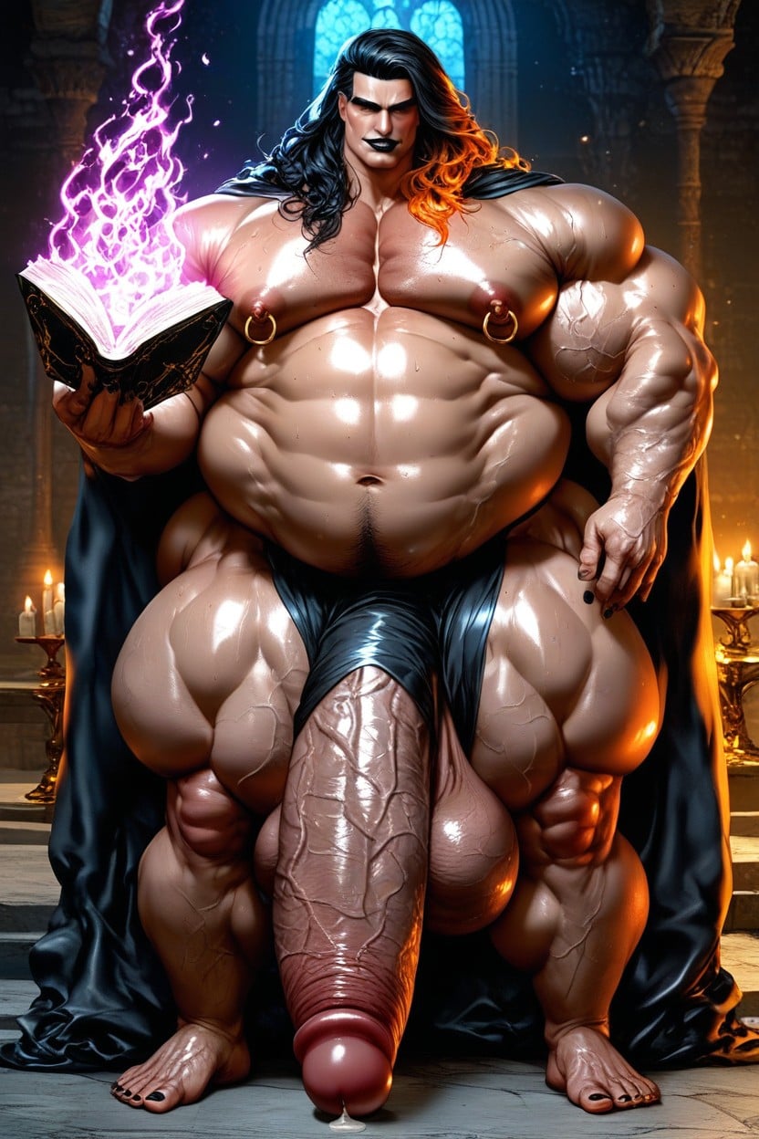 25+, Cape, Holding Magic Book AI Gay Porn