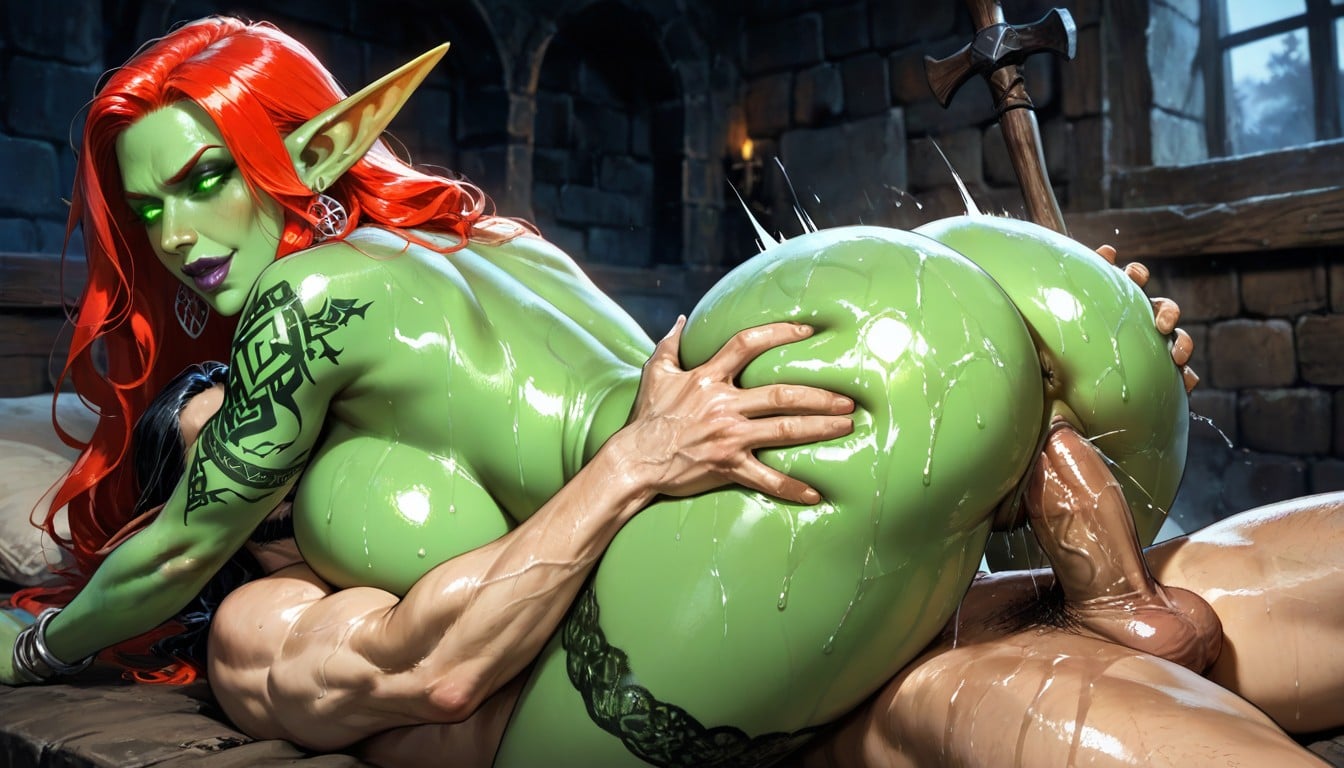 Human Pale Skin, Goblin, Small Ass Hentai AI Porn