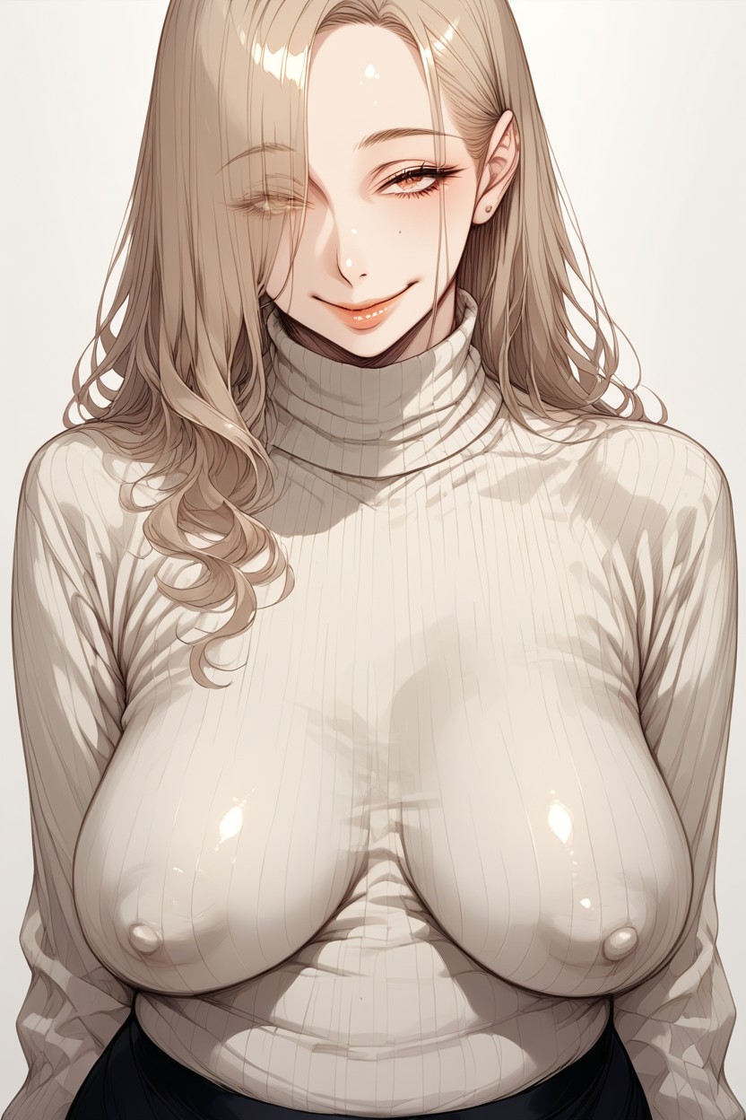 Covered Nipples, 25+, Small Breasts Hentai AI Porn