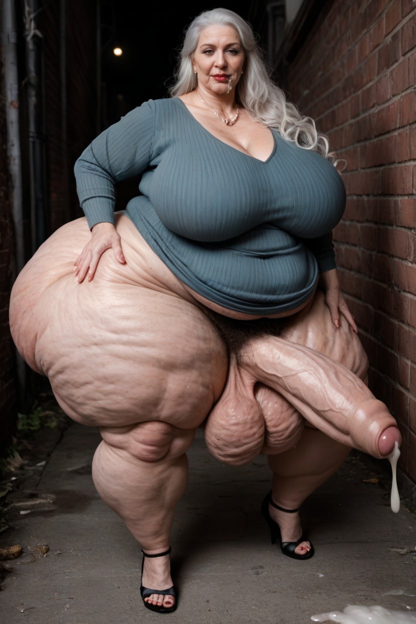 Top Down, Hyper Obese Body, Obese AI Porn