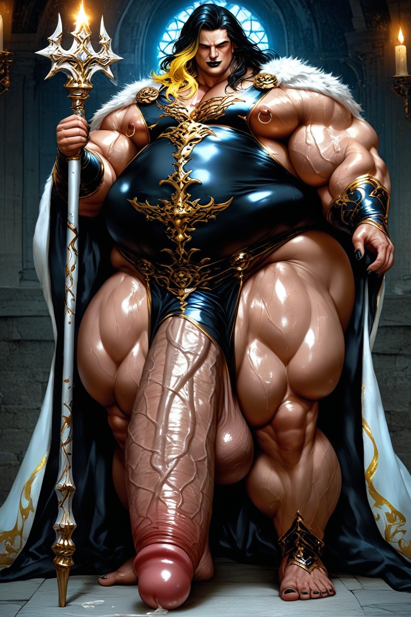 Fat, Femine Face, Effeminate Facial Features AI Gay Porn