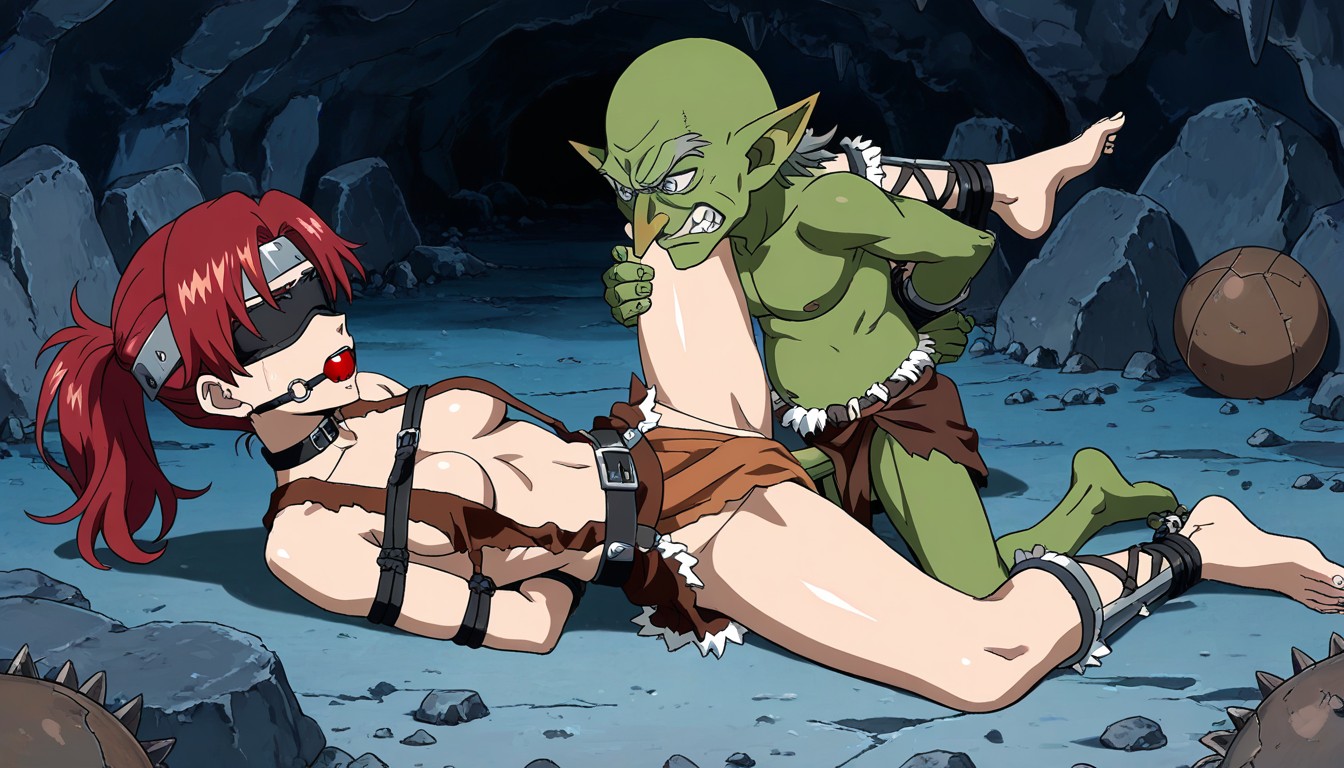 Missionar, Gobin Suck Breast Of Female, Female Leg Spread Hentai AI Porn