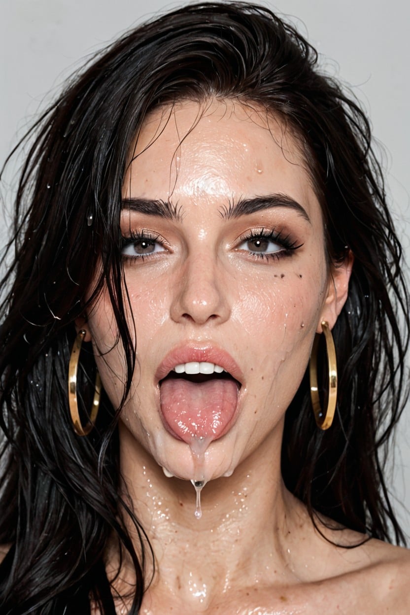 Detailed Eyes, Ultra Realistic, Excessive Drool AI Porn