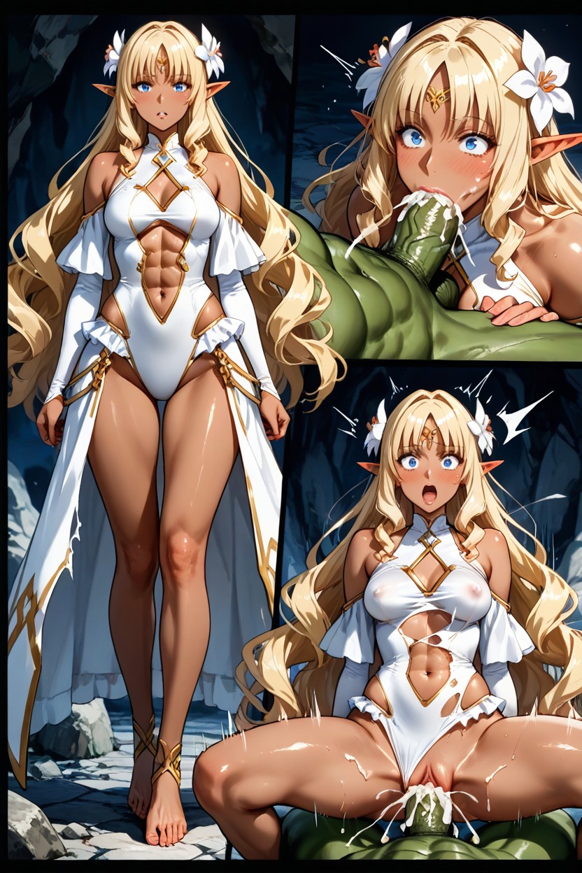 Faces Volumetric Lighting, Irregular Black Borders Views, Hyper Tall Woman Hentai AI Porn