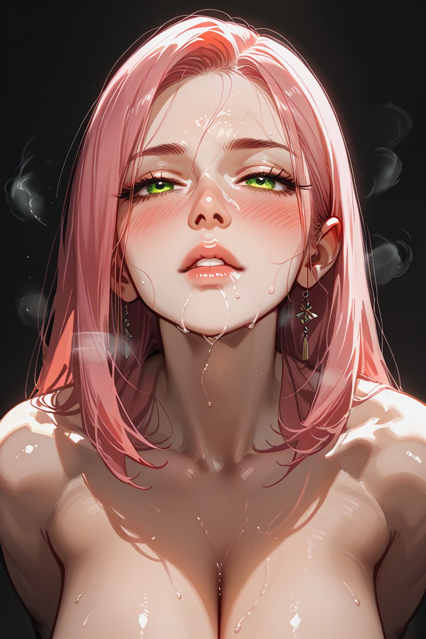 Half-closed Glazed Eyes, Experimental Aesthetic, Sensory Overload Feeling Hentai AI Porn