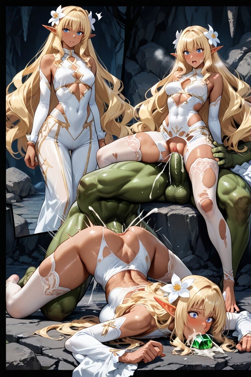 Blonde Pubes, Full Lips, Faces Volumetric Lighting Hentai AI Porn