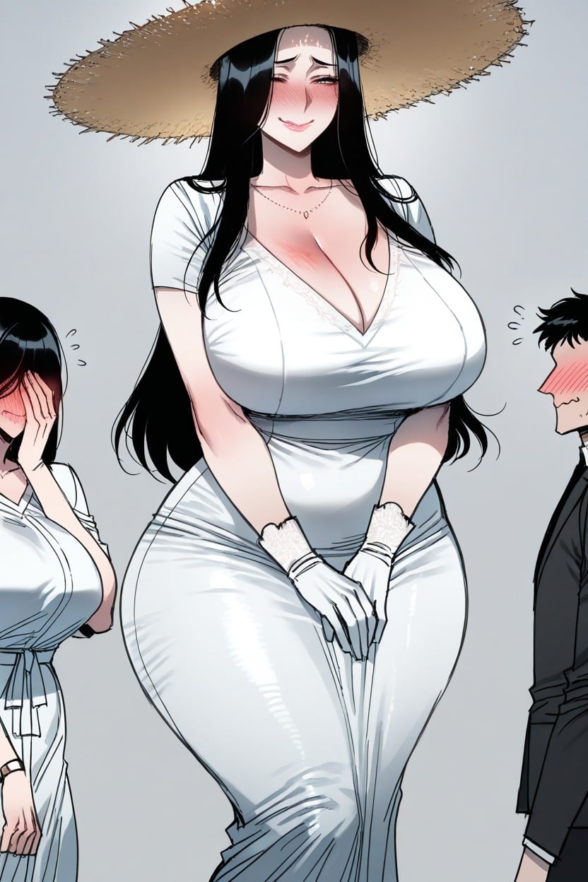 Hair Covering Eyes, Ratatat Art Style, Fully Dressed Hentai AI Porn