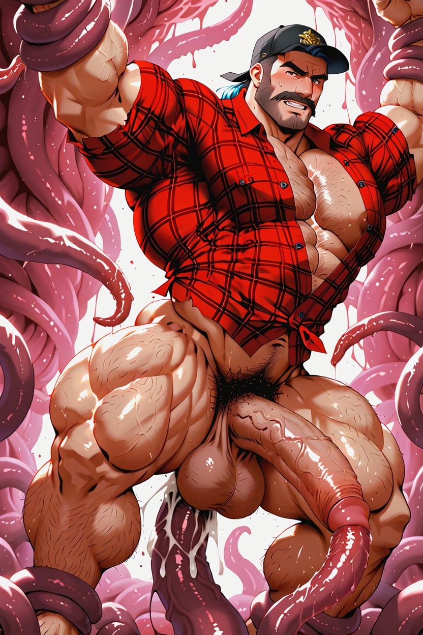Extreme Hairy Legs, Vascularity, Beefy Muscles AI Gay Porn