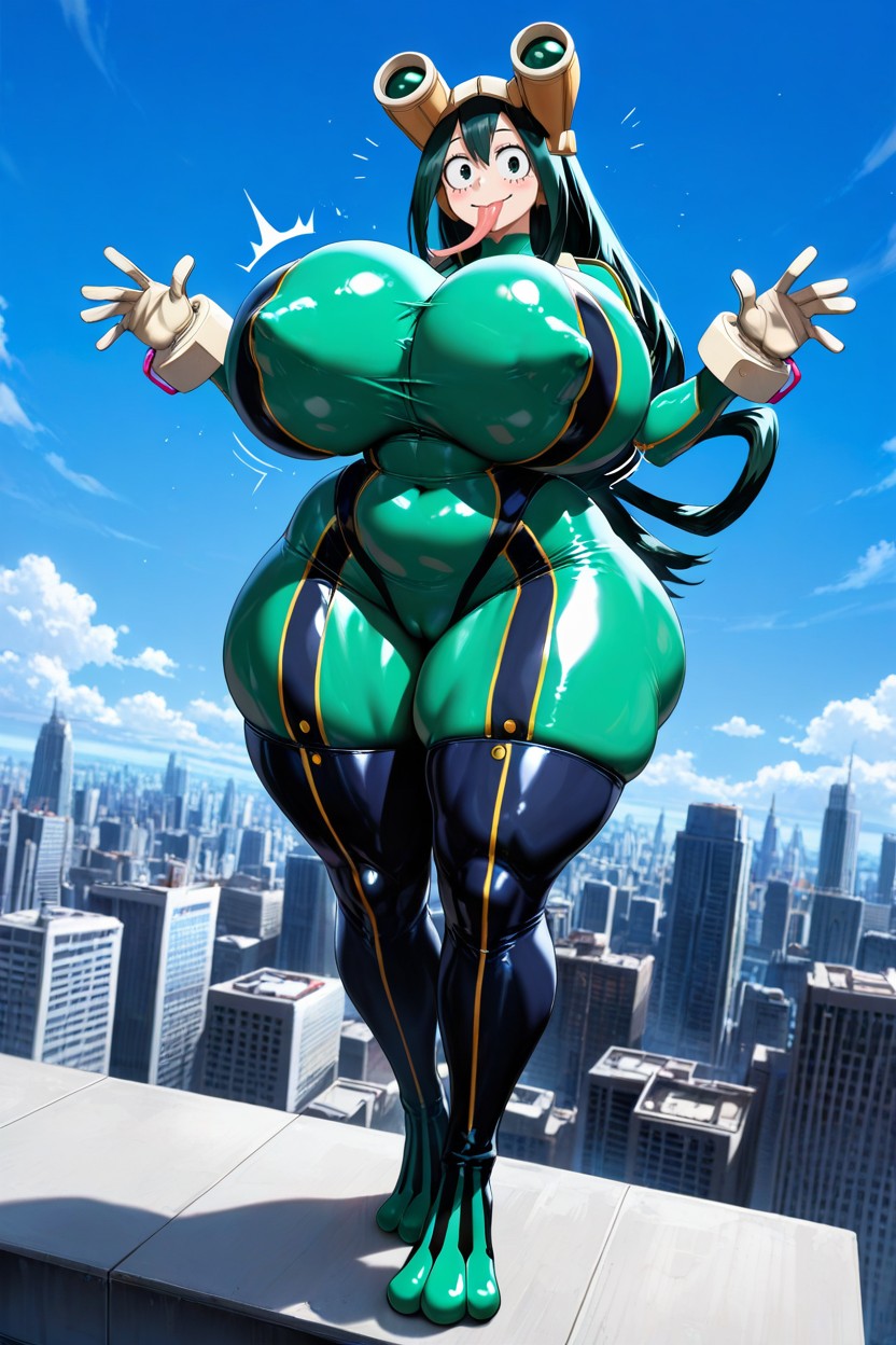 Extremely Horny Face, Extremely Large Ass, Hdr AI Porn