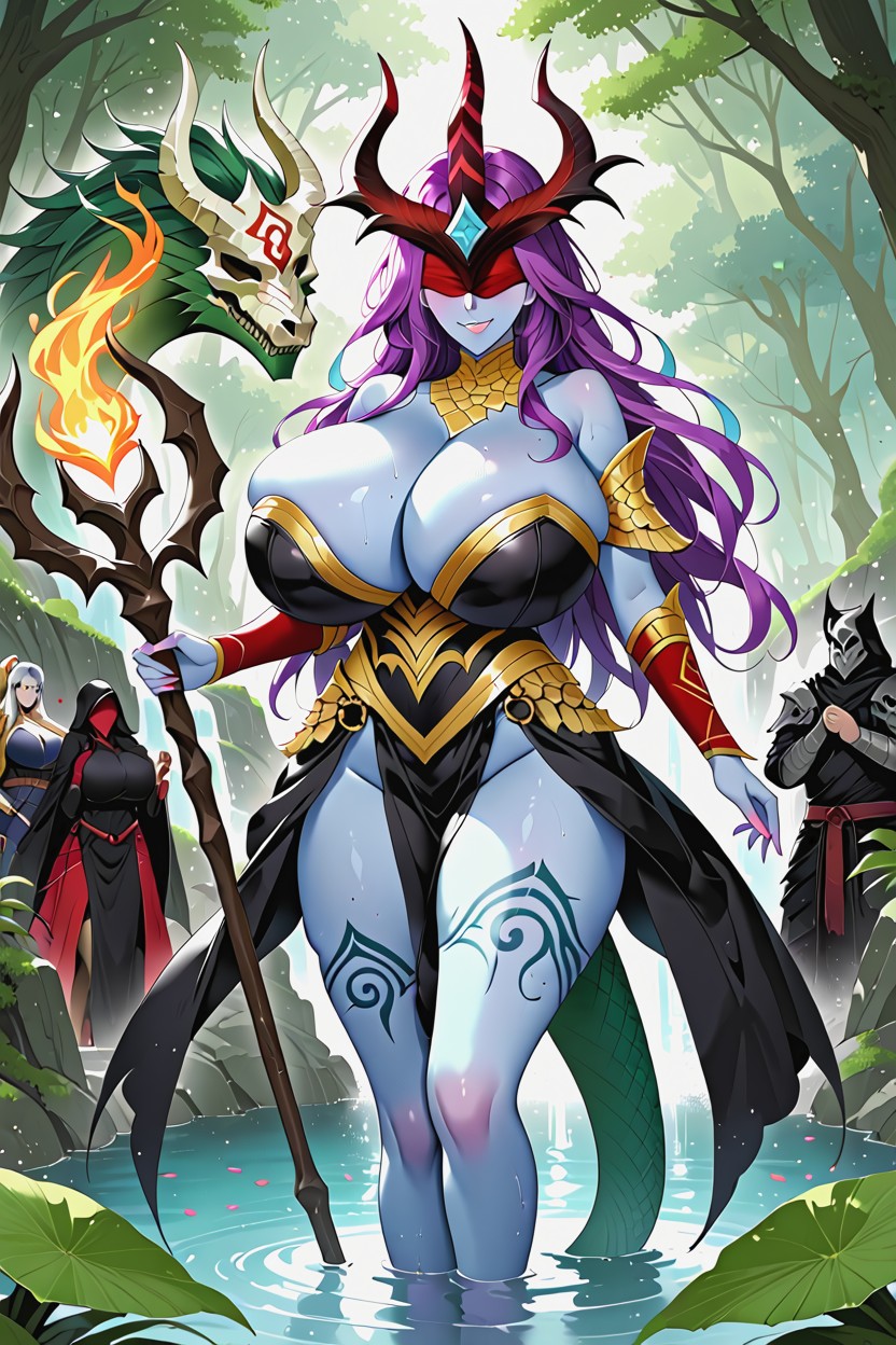 Evil Goddess Of The Deep, "nelliel Tu Odelschwanck From Bleach ", Diana Clothes AI Porn