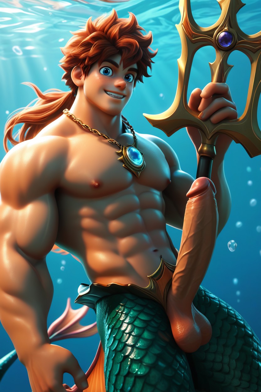 Toned, Cock Is Visible, Merman AI同性戀黃片