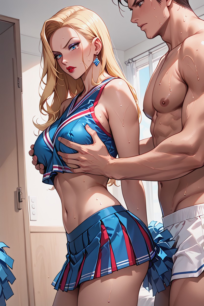 Side View, 1 Person, Medium Breast Hentai AI Porn