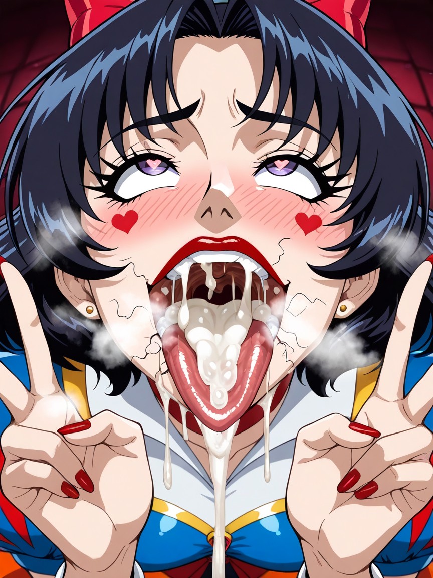 Extreme Rolling Eyes, Hyper Love Hearts, Slightly Long Tongue ヘンタイAIポルノ