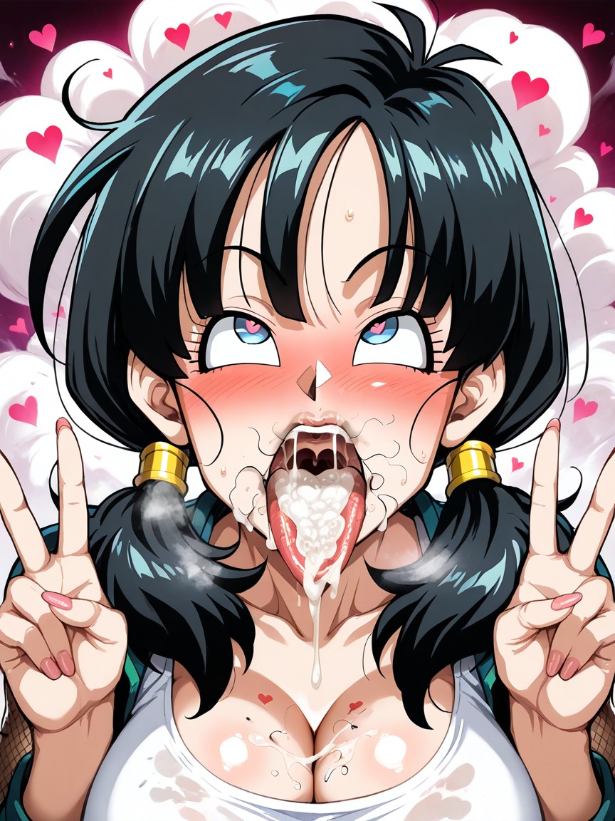 Steam Mouth, Excessive Love Hearts, Taimanin Official Art Style AI黄漫