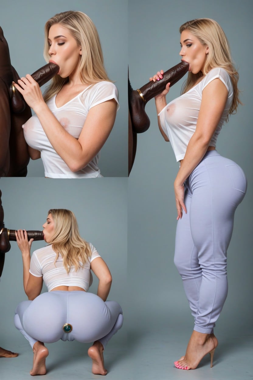 Front View, Camel Toe, Perfect Toes AI Porn