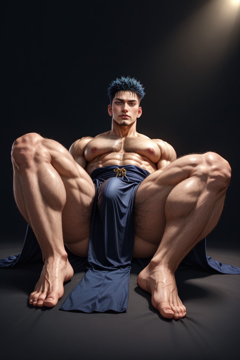 Extremely Hairy Arms And Legs Dramatic Studio Lighting, Wide Angle, Strong Arms Pornografia gay com IA