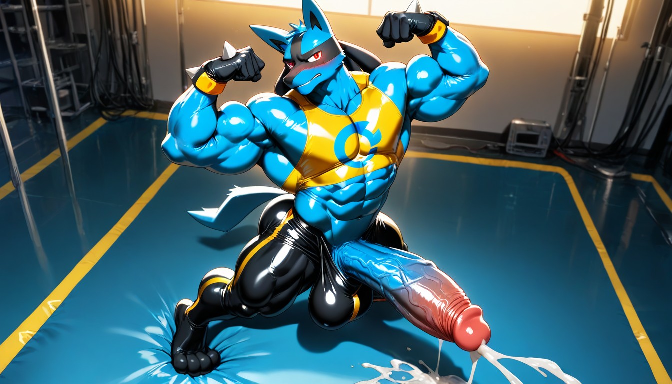 超大肌肉, Flex His Biceps, Big Penis Shaped Bulge AI同性恋黄片