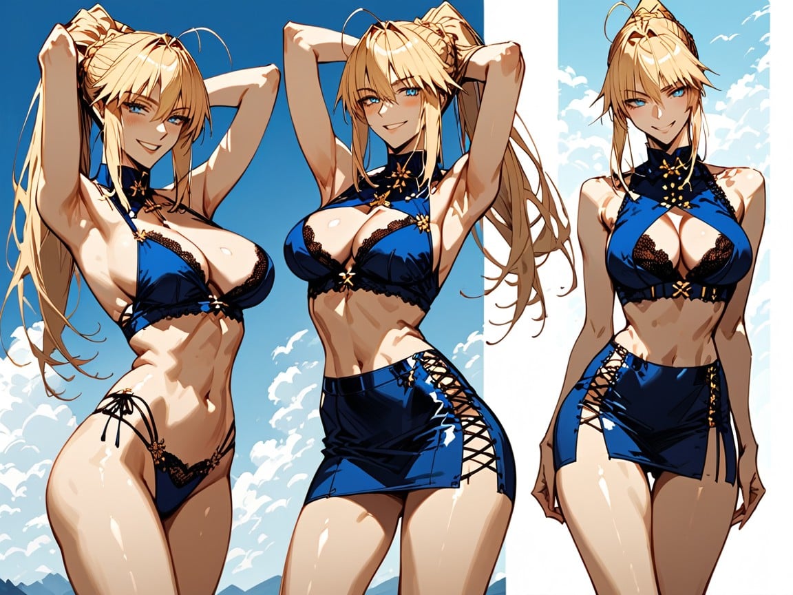 Ultra Detailed, Big Rounded Breasts, Horny Hentai AI Porn