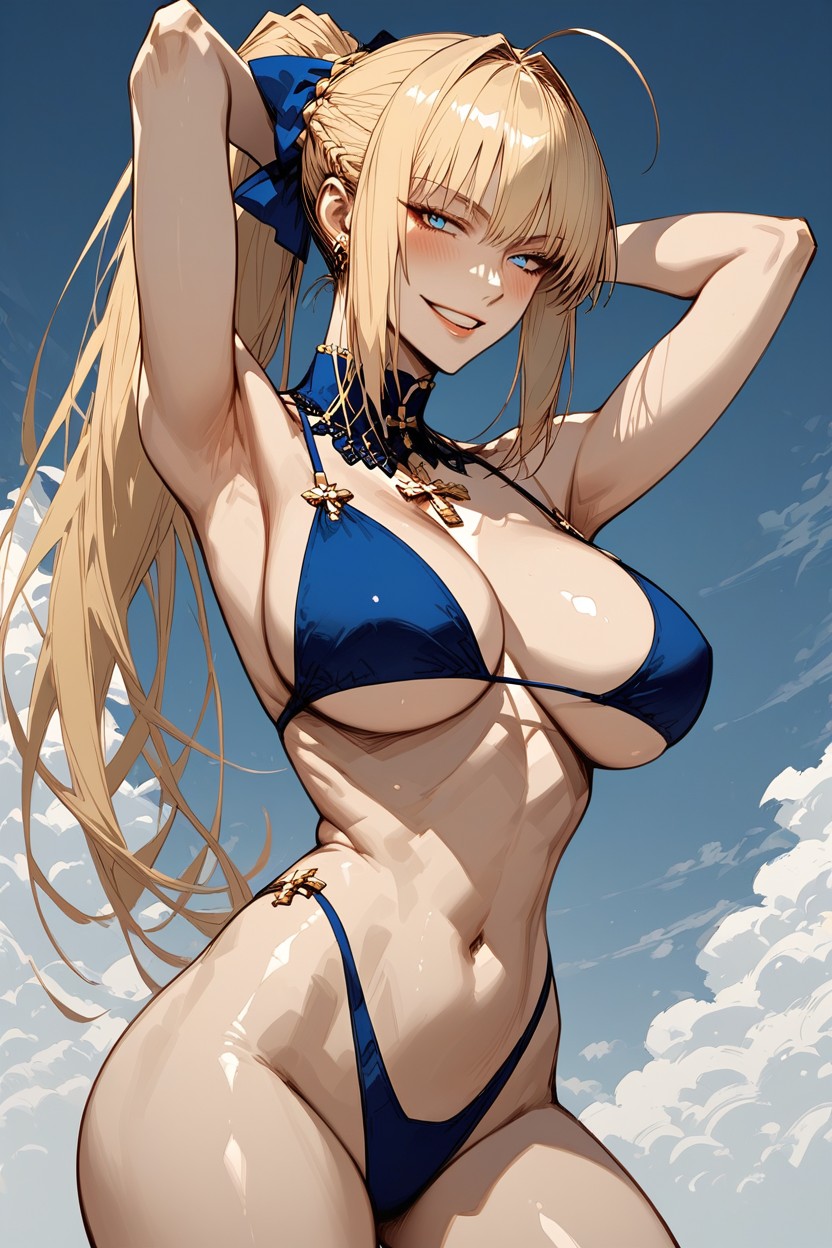 Round Boobs, 小さなお尻, Big Rounded Breasts ヘンタイAIポルノ