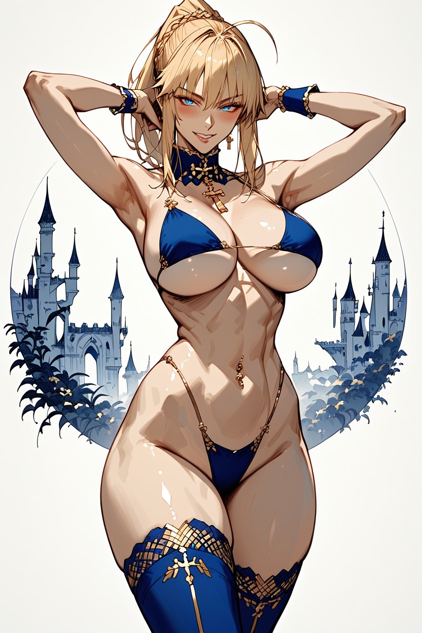 Full Body View, Expressive Eyes, Perfect Figure Hentai AI Porn