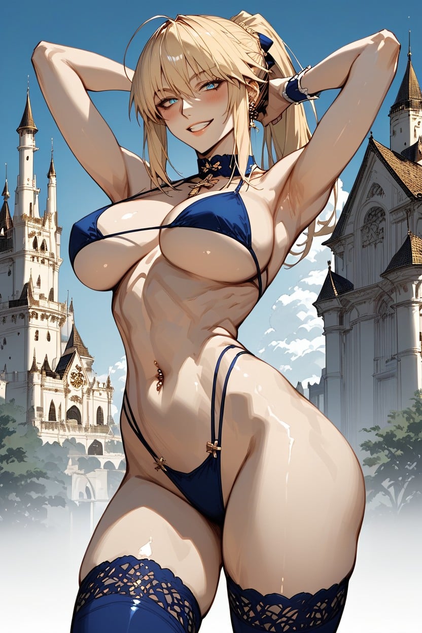 Arms Up, Pose, Sexy Hentai IA