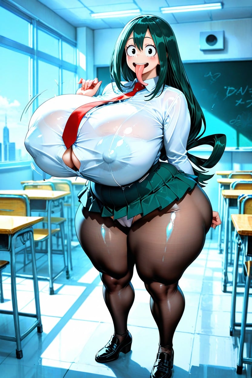 Extremely Horny Face, 18+, Sexually Suggestive Pose AI Porn