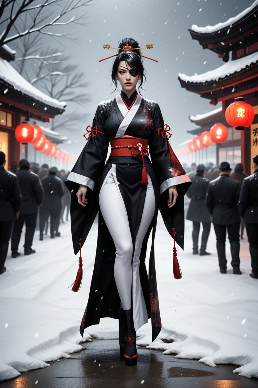 Standing, Night, Thigh Exposure Asian AI Porn
