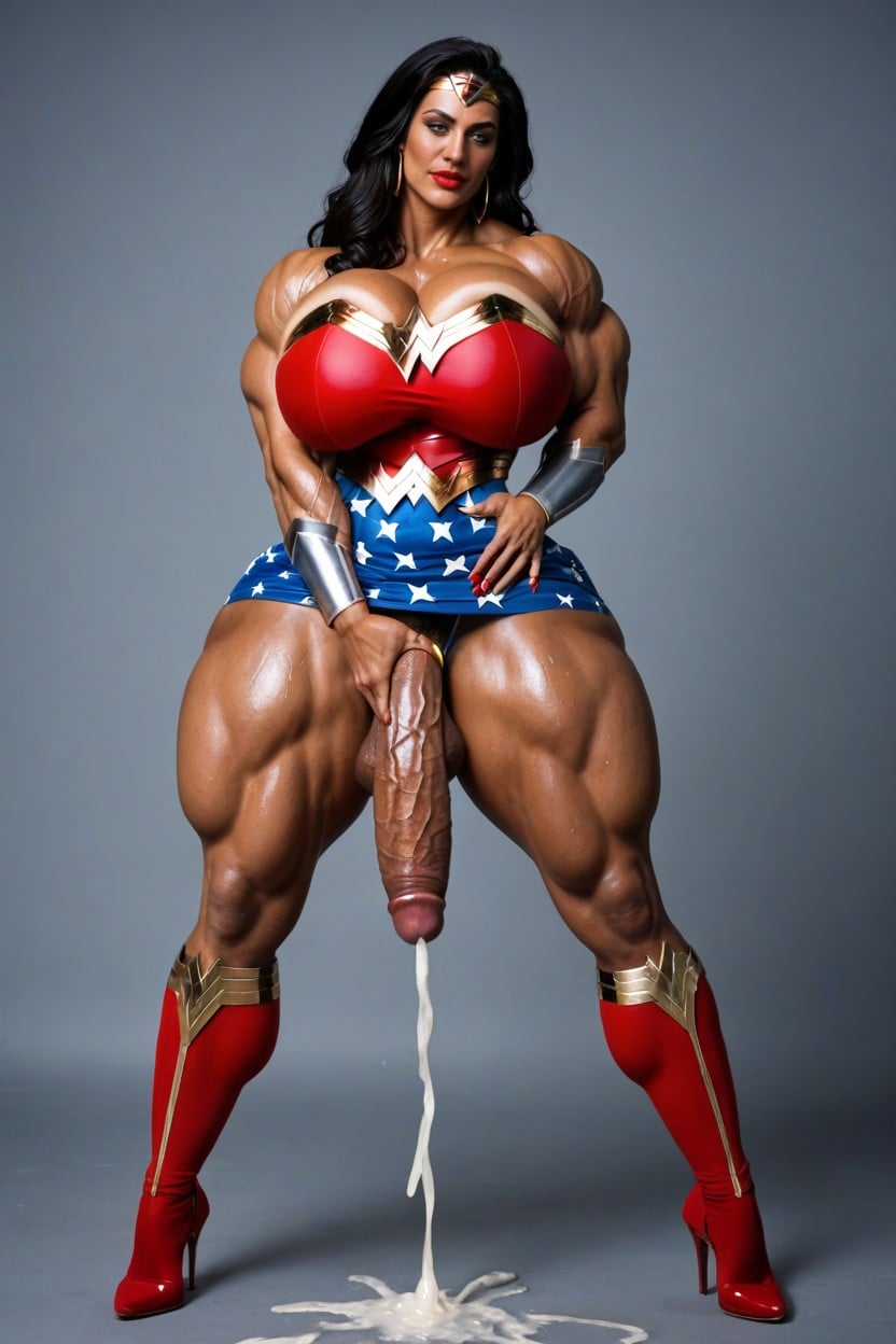 Excessive Anal Cum Squirting, Wonder Woman Costume, Veiny Thighs Porno IA Travesti