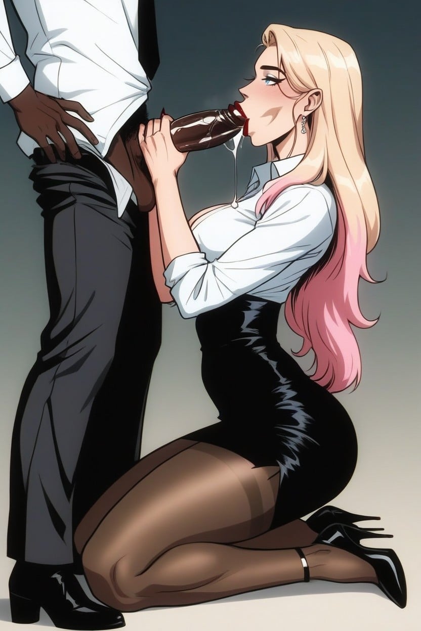 Excessive Saliva, Side View, Very High Resolution Hentai AI Porn