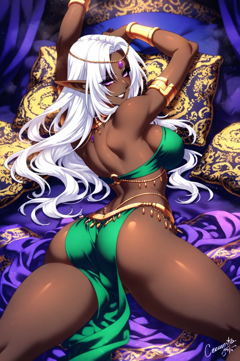 African, Physically Fit, Green Clothings Hentai AI Porn