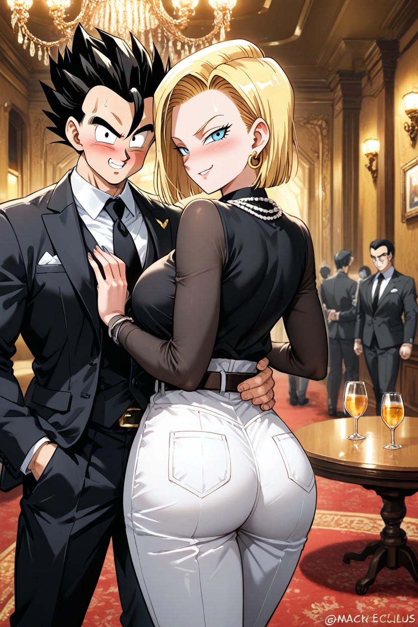 A Black Cabinet, Schlitzohrig, A Black And Gold Chandelier Hentai KI Porno