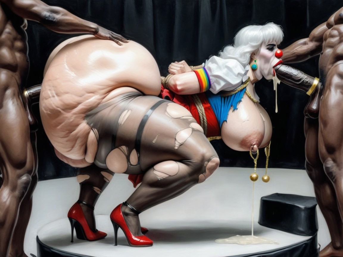 Clown, Arched Back, Massive Ass AI Porn