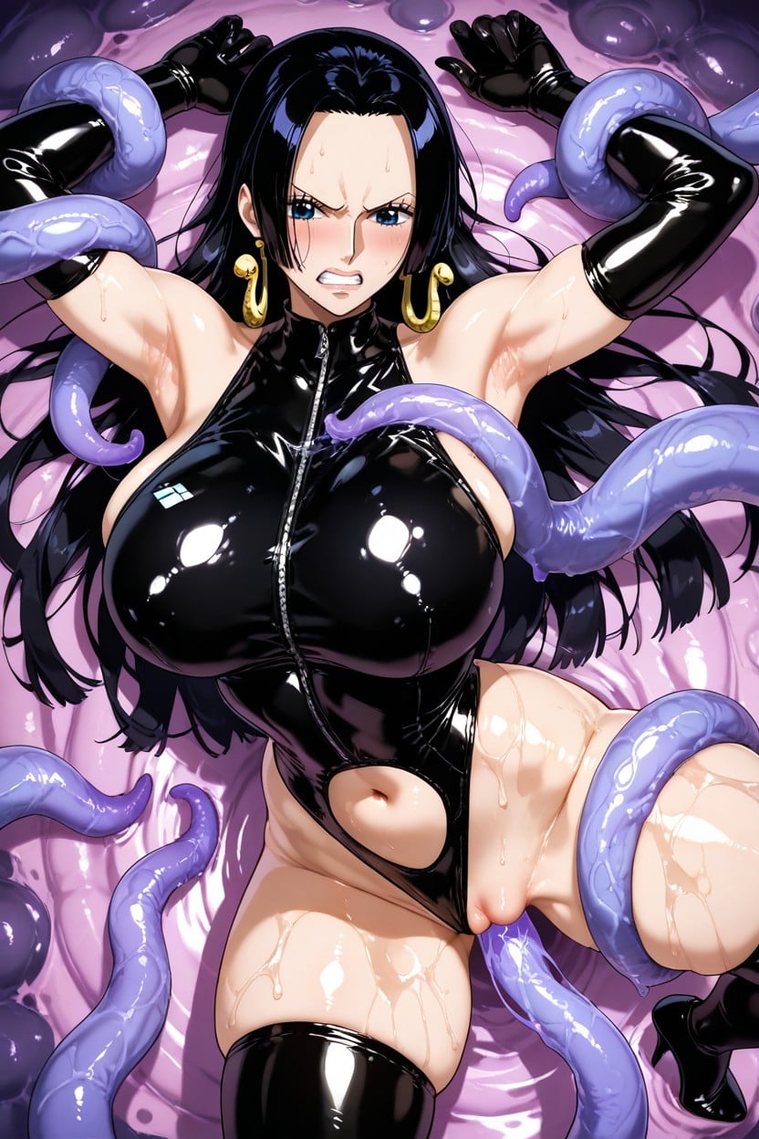 Voluptuous Figure, Cheveux Noirs, De Haut En Bas Porno IA Hentai