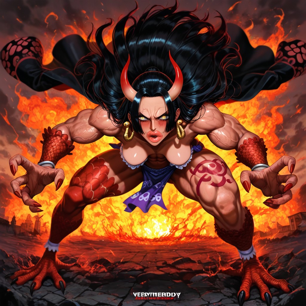 Athletic, Hunched Forward, Ominous Primal Roar Hentai AI Porn