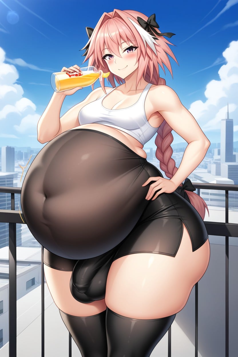 Solo, Astolfo Hairstyle, Smirk AI Porn