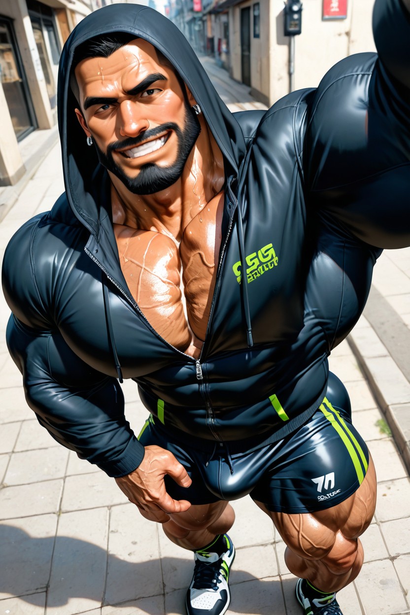 Top Down, 18+, Huge Veins AI Gay Porn
