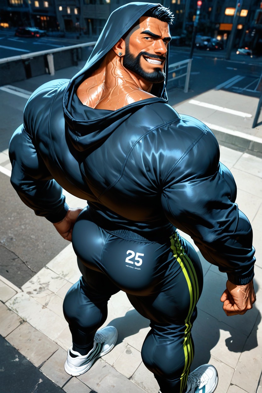 Long Strong Neck, Masculine, Neck Wider Than Face AI同性恋黄片
