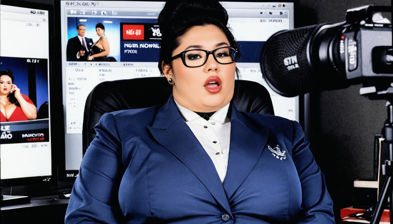 Japanese Woman, Chubby, High Bun BBW AI Porn