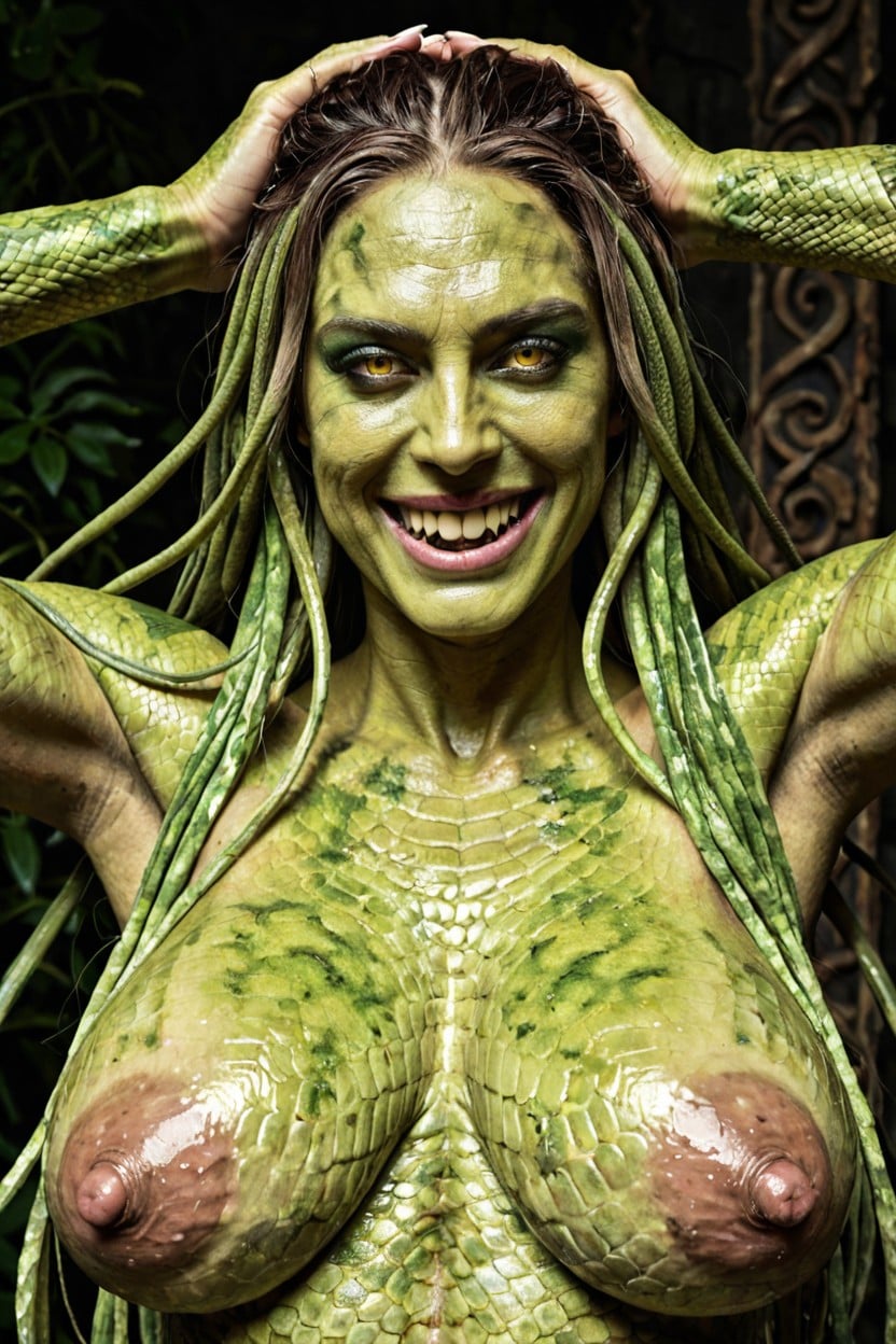 Hairless, Long Nipples, Droopy Boobs Porno IA