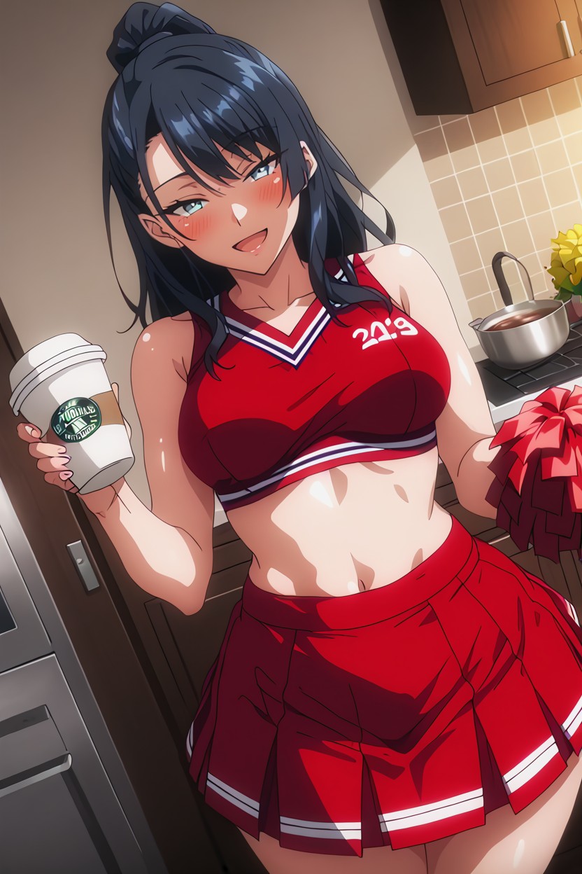 Medium Breasts, Cheerleader, Skirt AI Porn
