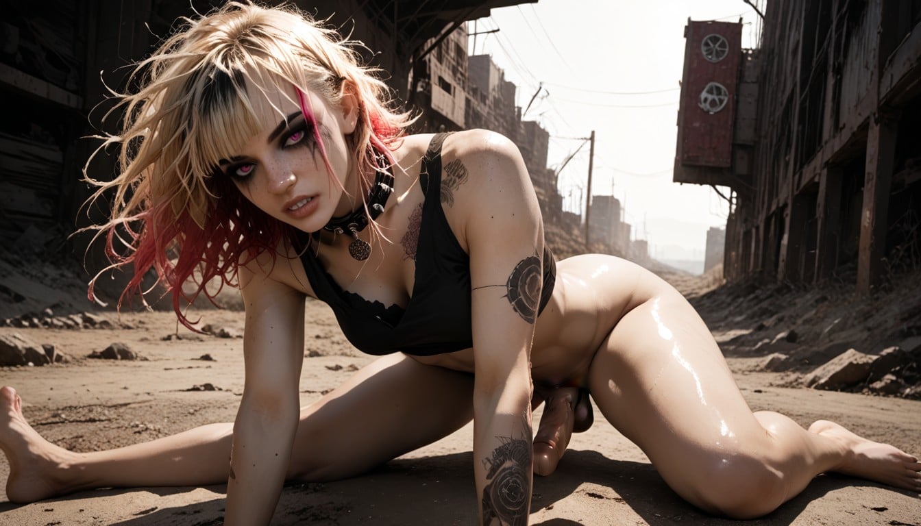 Rizado, Transgenres, Blond Hair Porno IA