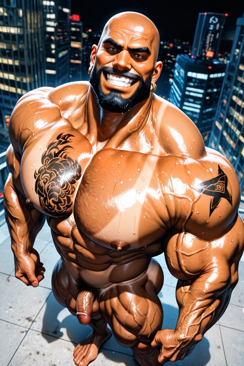 Bara, Bodybuilder, Thick Eyebrowns AI Gay Porn