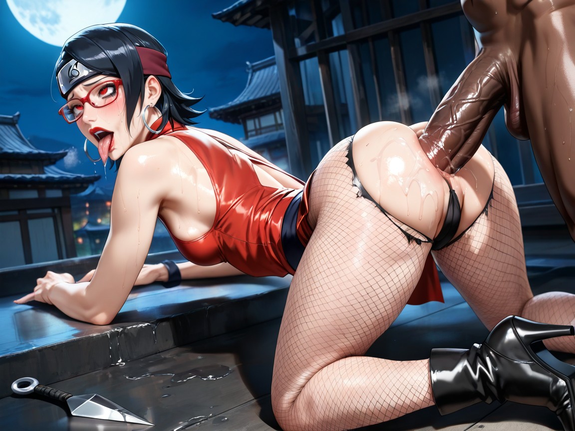 Big Silver Hoop Earrings, Deep Anal Fuck, Realistic Art Style Hentai AI Porn