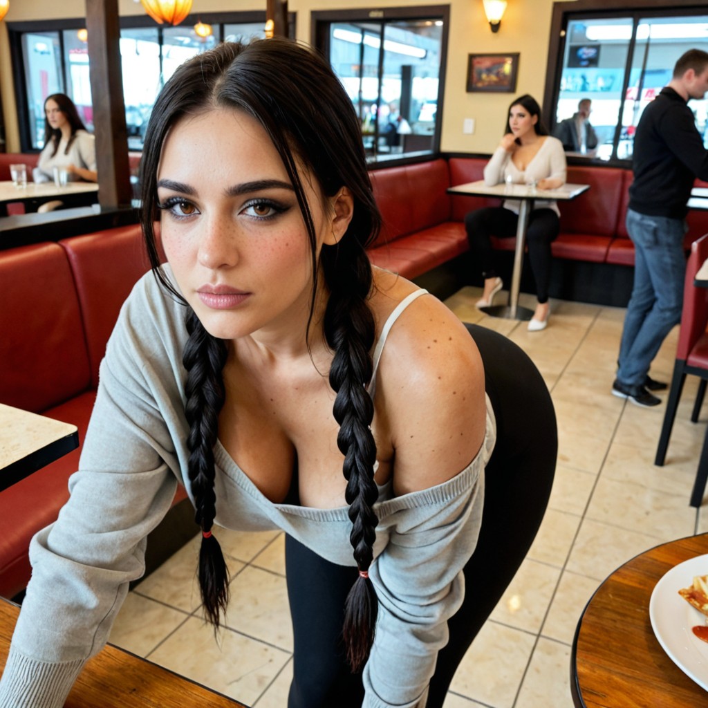 Bored, Dark Eyeliner, Black Hair Porno IA