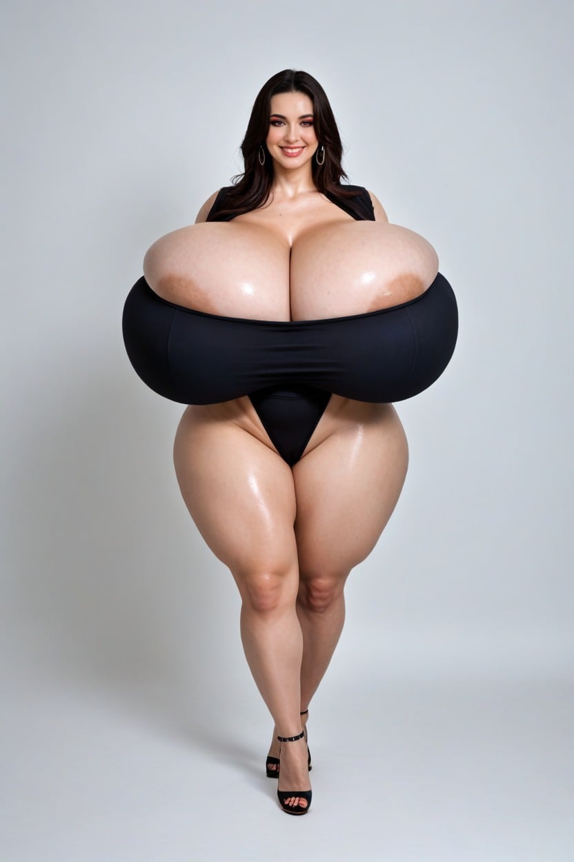 Breasts Hypertrophy, Hyper Massive Breasts, Beautiful Extremely Huge Breasts AI Porn