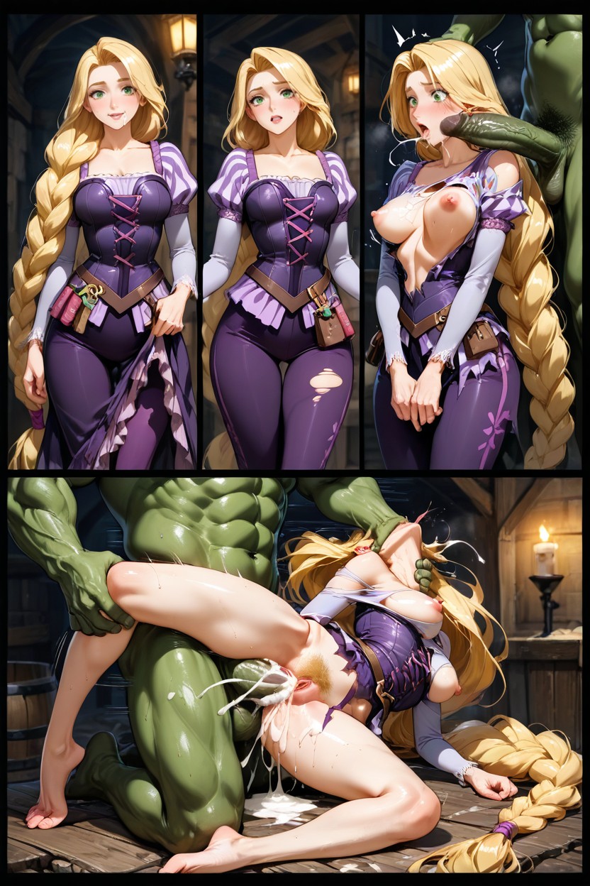 Blonde Pubes, Spread Legs, Soft Abs AI黃漫