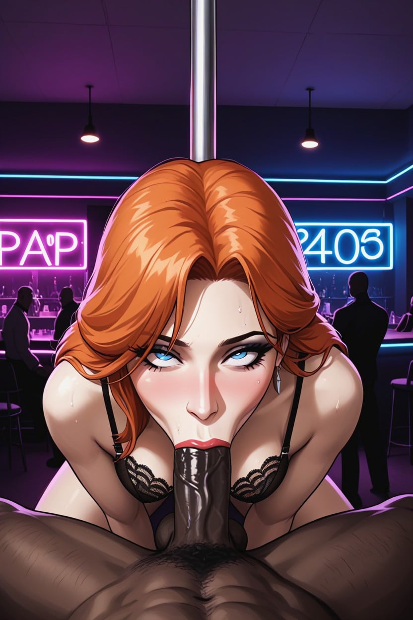 Ahegao, Black Thong, Cinematic Porno IA